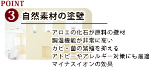 自然素材の塗壁自然素材の塗壁 アロエの化石が原料の壁材 調湿機能が非常に高い カビ・菌の繁殖を抑える アトピーやアレルギー対策にも最適 マイナスイオンの効果アロエの化石が原料の壁材 調湿機能が非常に高い カビ・菌の繁殖を抑える アトピーやアレルギー対策にも最適 マイナスイオンの効果