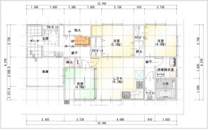 2世帯住宅図面1F