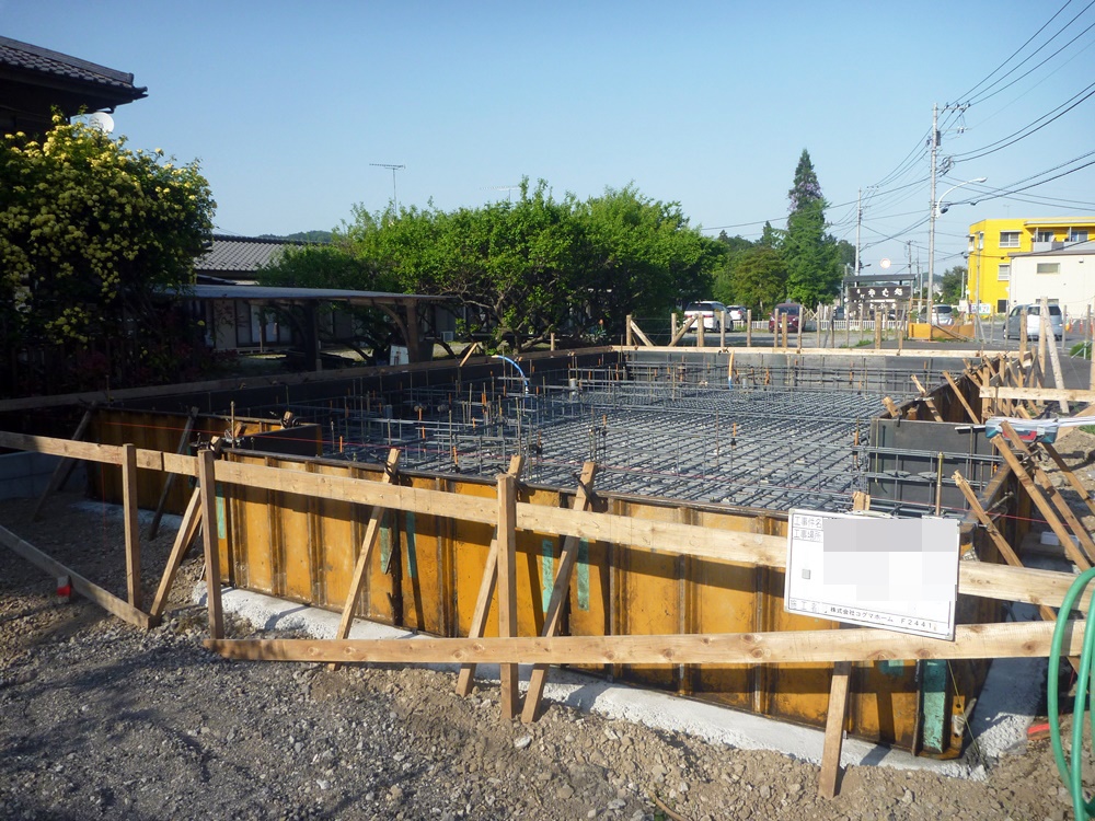 青梅市F様邸-配筋工事-