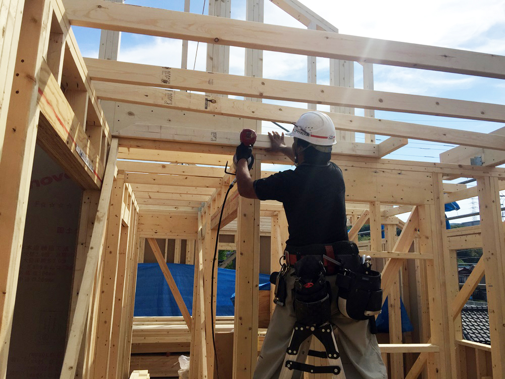 八王子市Ｍ様邸-建方工事2階+屋根-