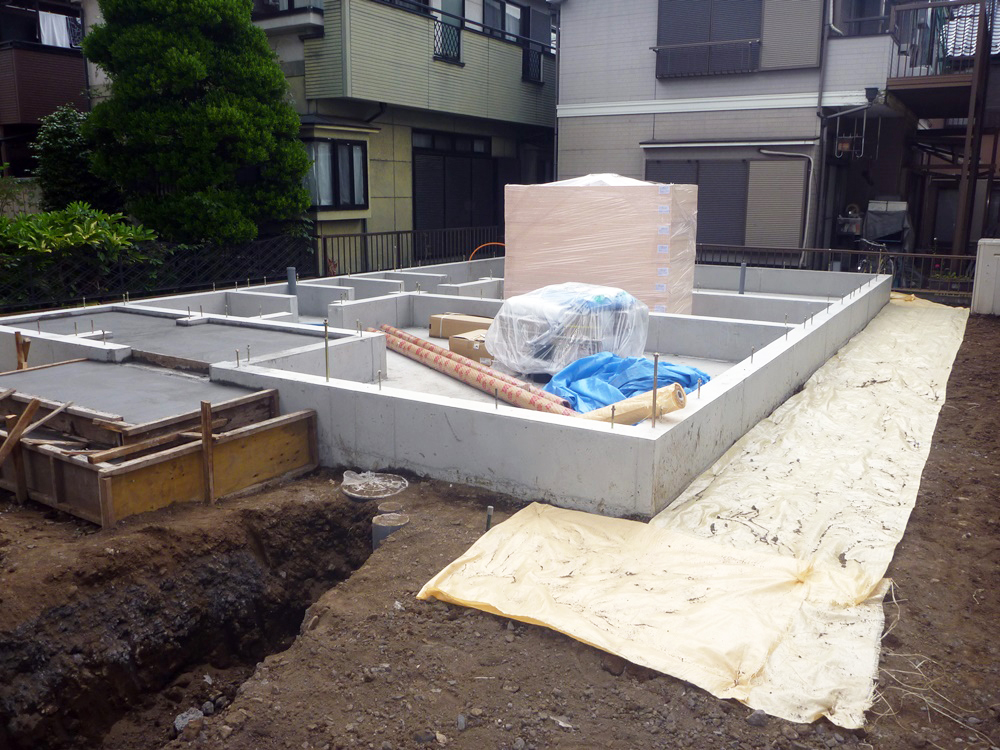 青梅市Ｕ様邸-基礎完成-