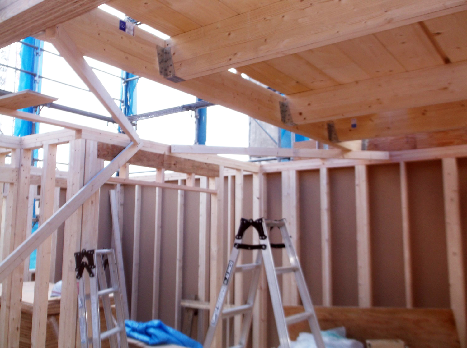 府中市T様邸-建方工事1階-