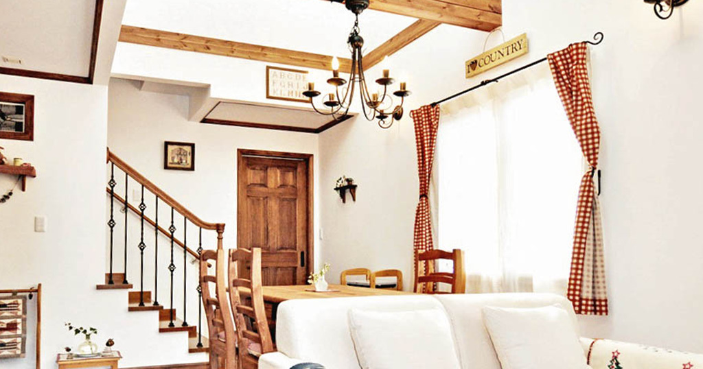 完成見学会/アメリカンカントリー風のおしゃれなお家