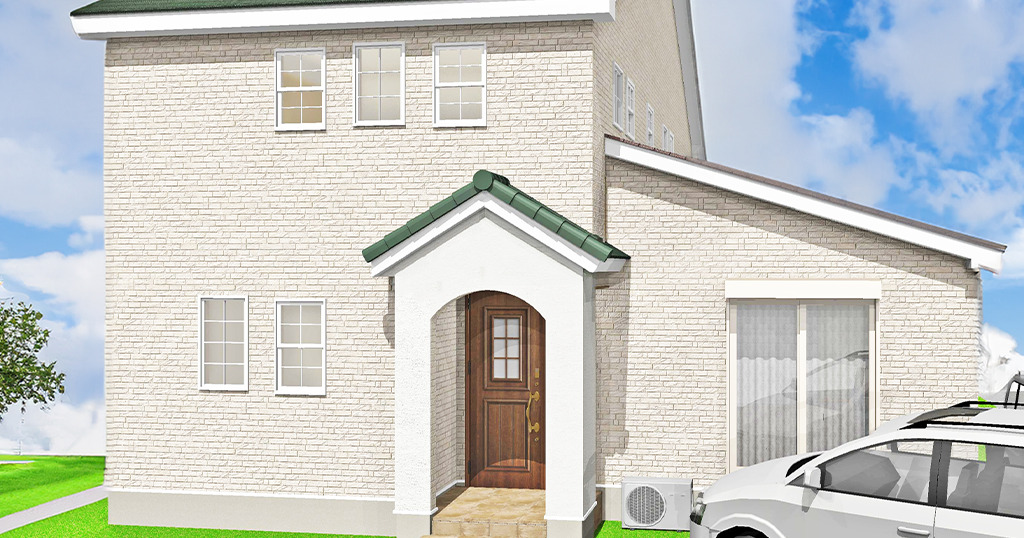 完成見学会/玄関はひとつの二世帯住宅