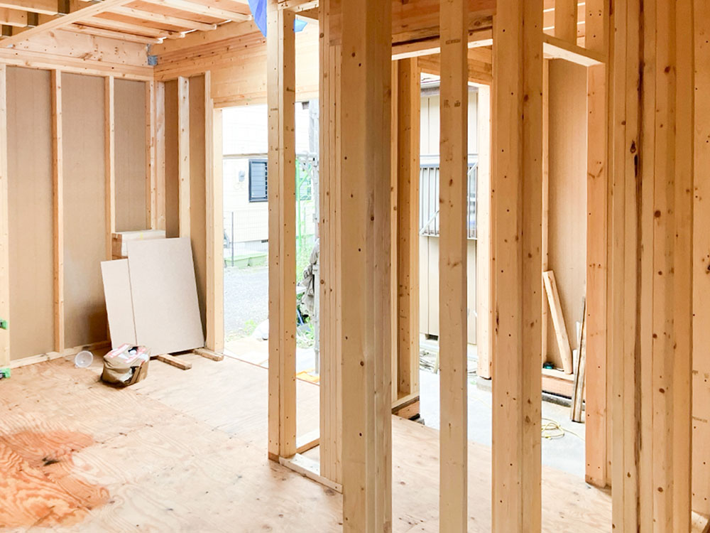 飯能市 K様邸 -1F建方-