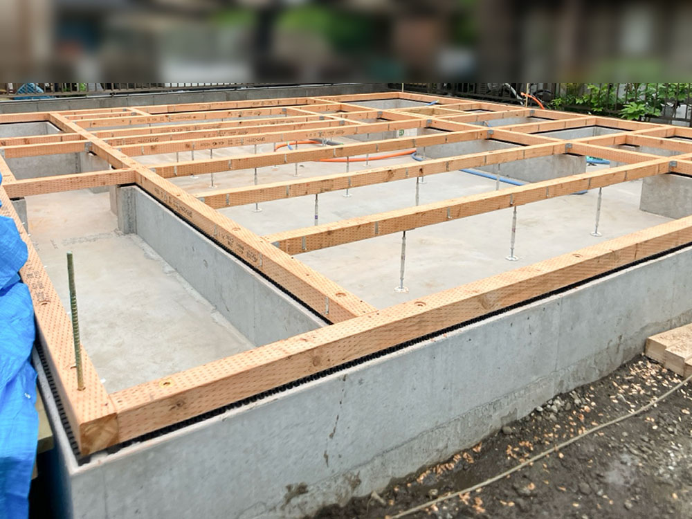 飯能市 K様邸 -土台敷-