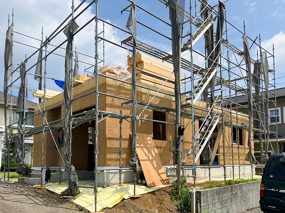 八王子市 K様邸 -1F建方-