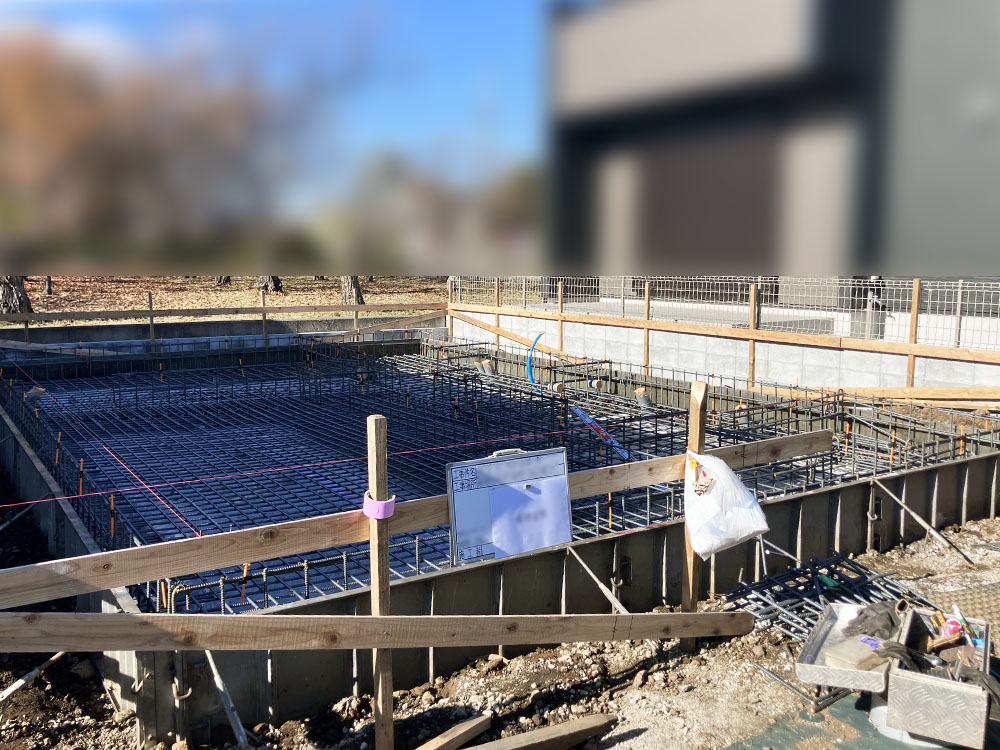 昭島市 K様邸 -基礎配筋-