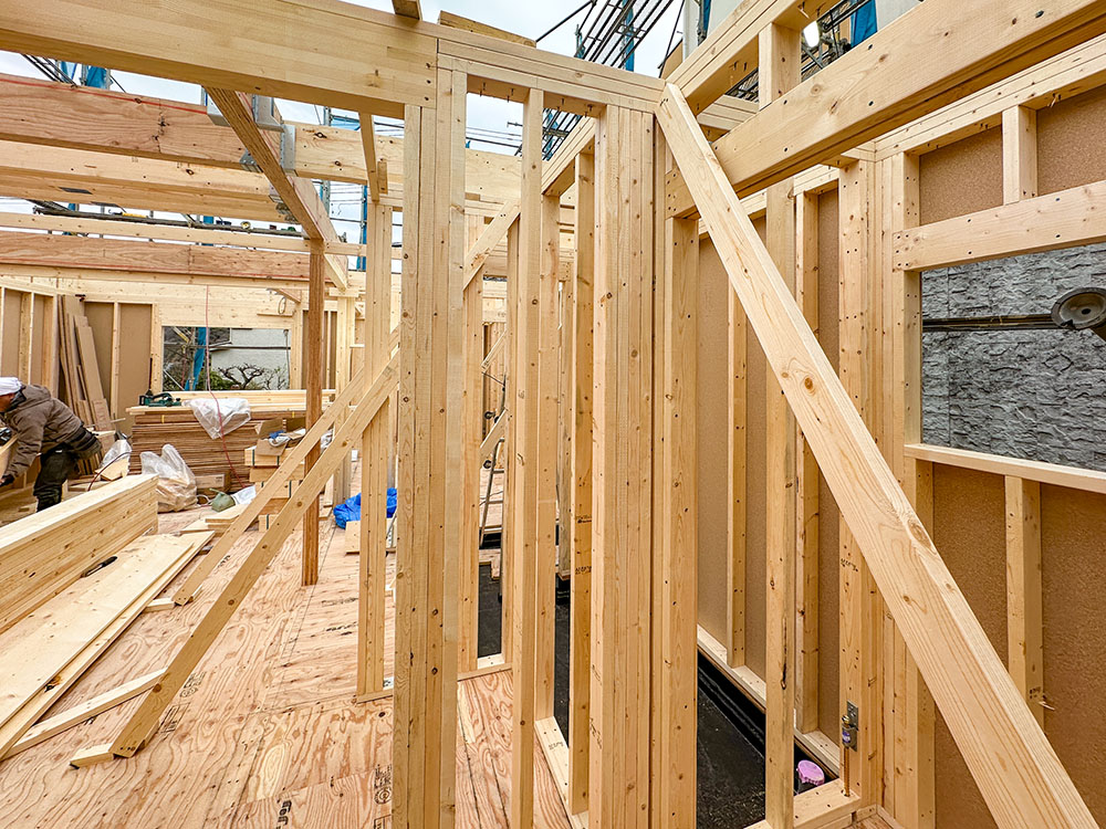 鎌倉市 H様邸 -1F建方-