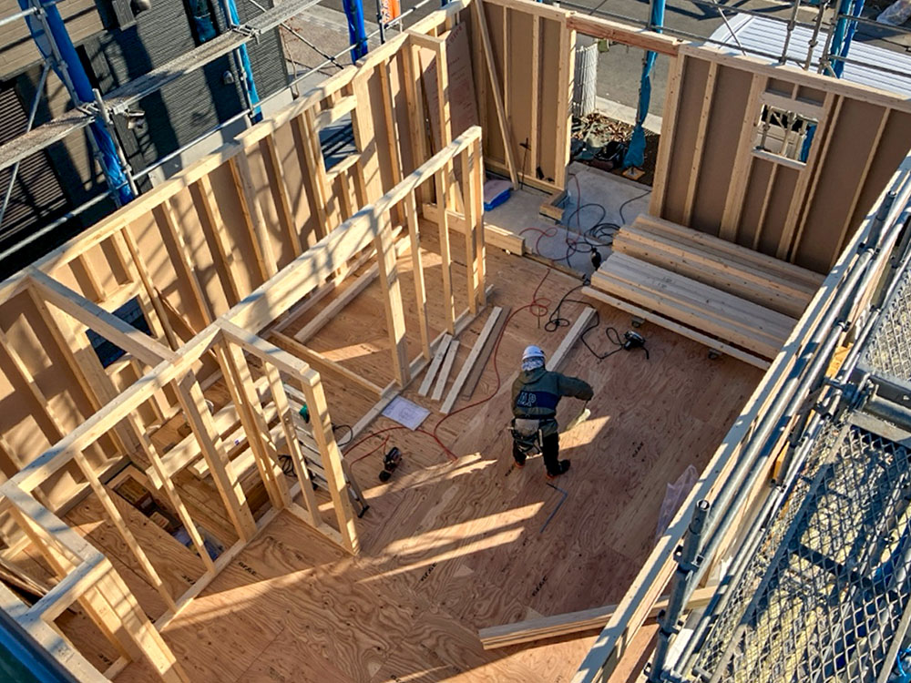 昭島市 K様邸 -1F建方-