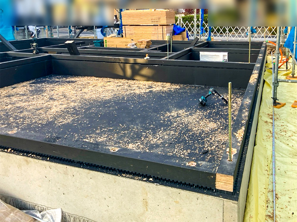 青梅市 S様邸 -土台敷-