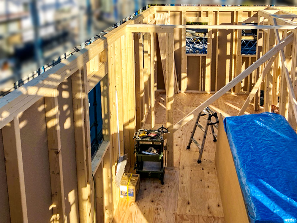 青梅市 S様邸 -1F建方-