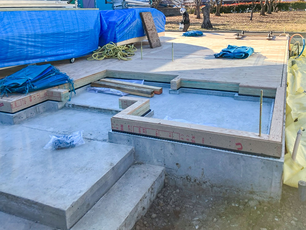 昭島市 K様邸 -土台敷-