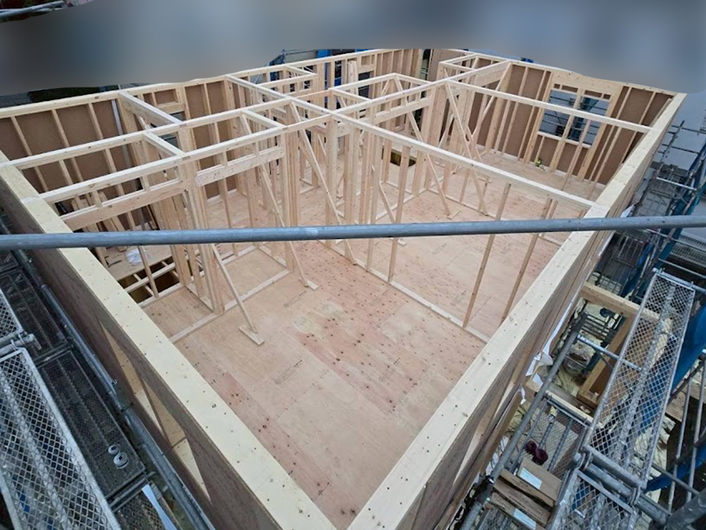 多摩市 I様邸 -1F建方-