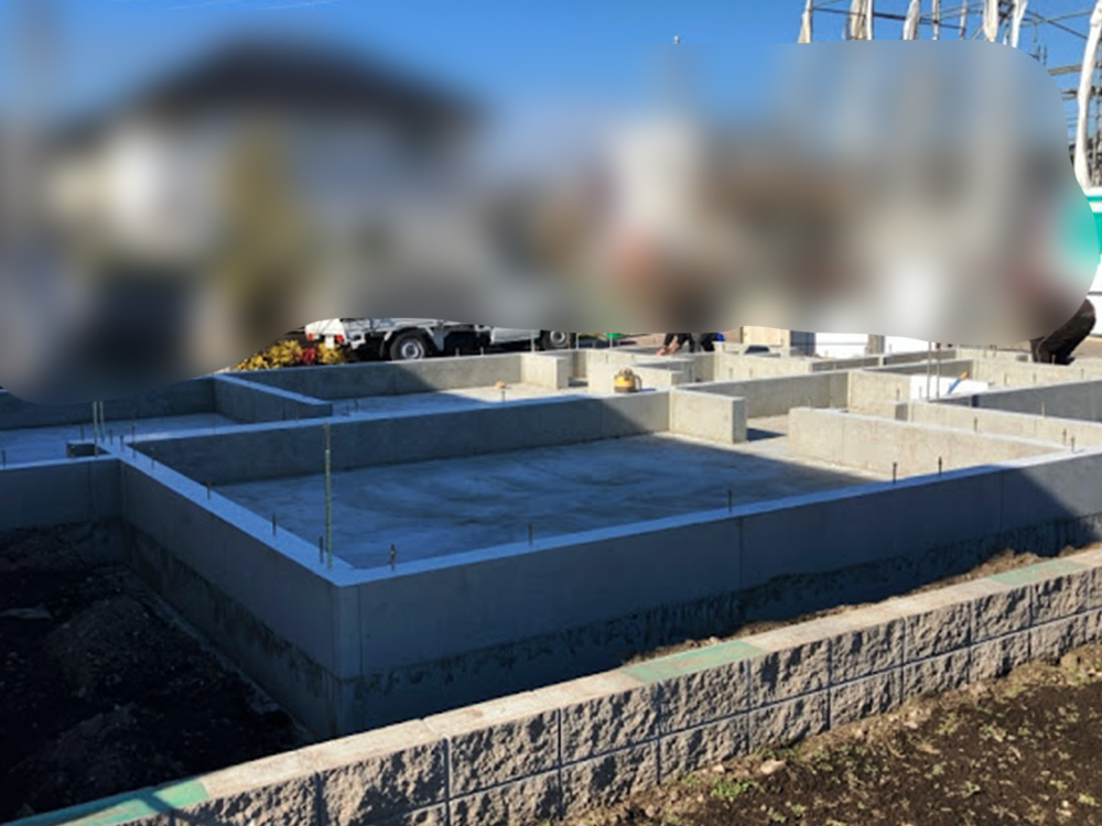 八王子市モデルルーム21号地 -基礎完了-