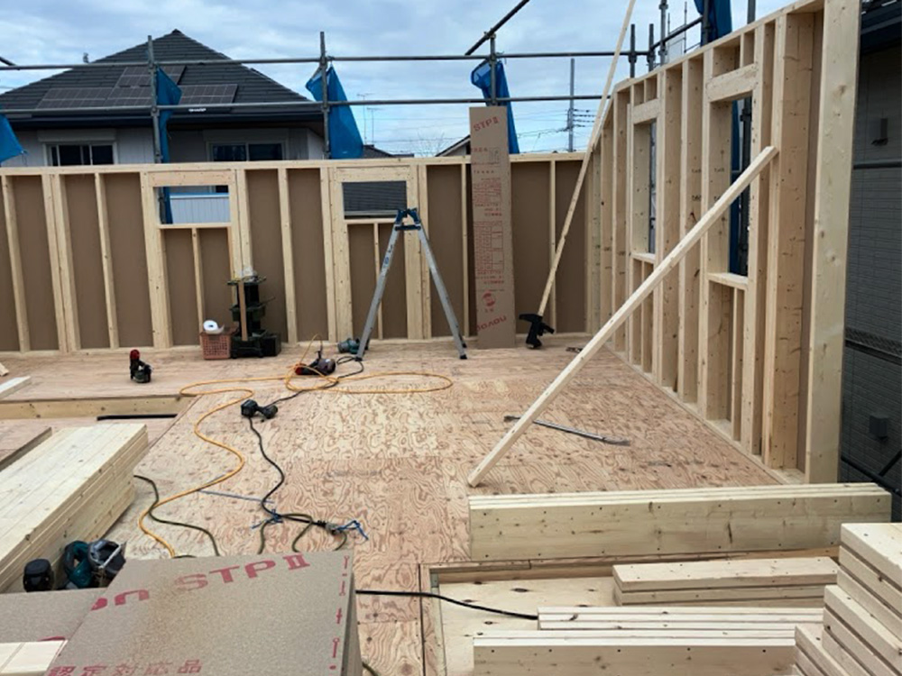八王子市モデルルーム38号地 -2F建方-