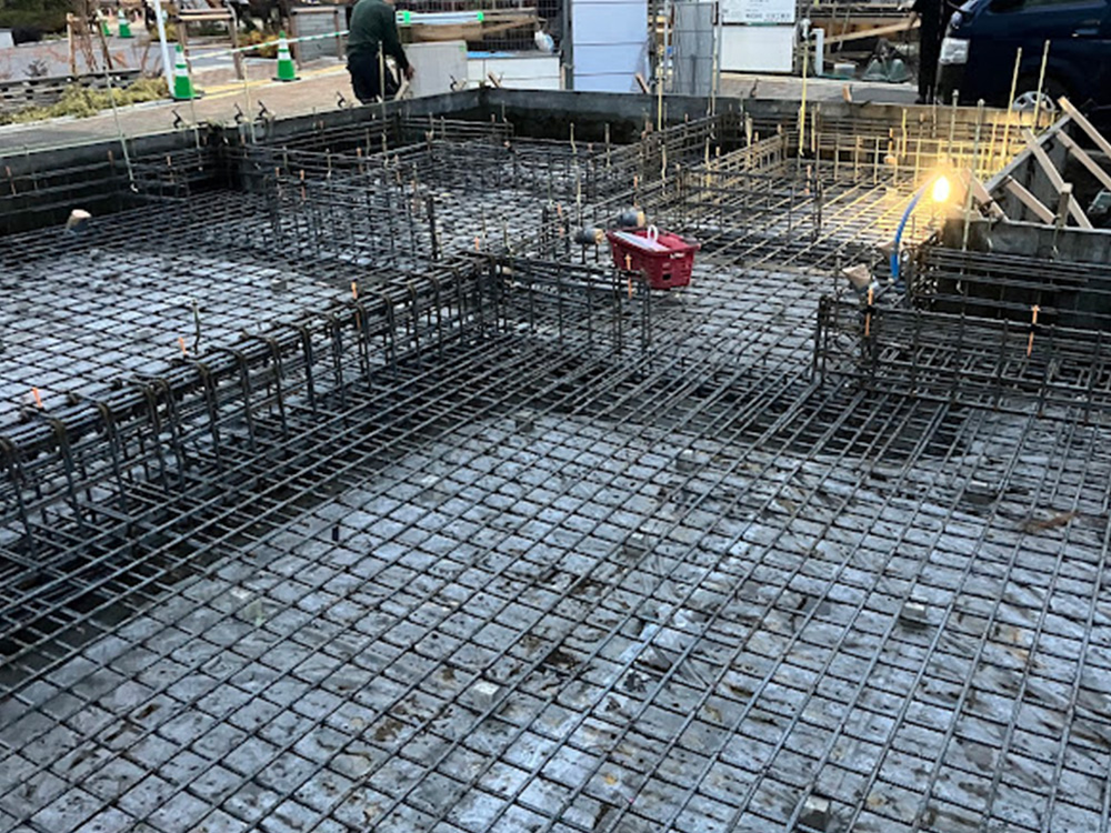 八王子市モデルルーム21号地 -基礎配筋-