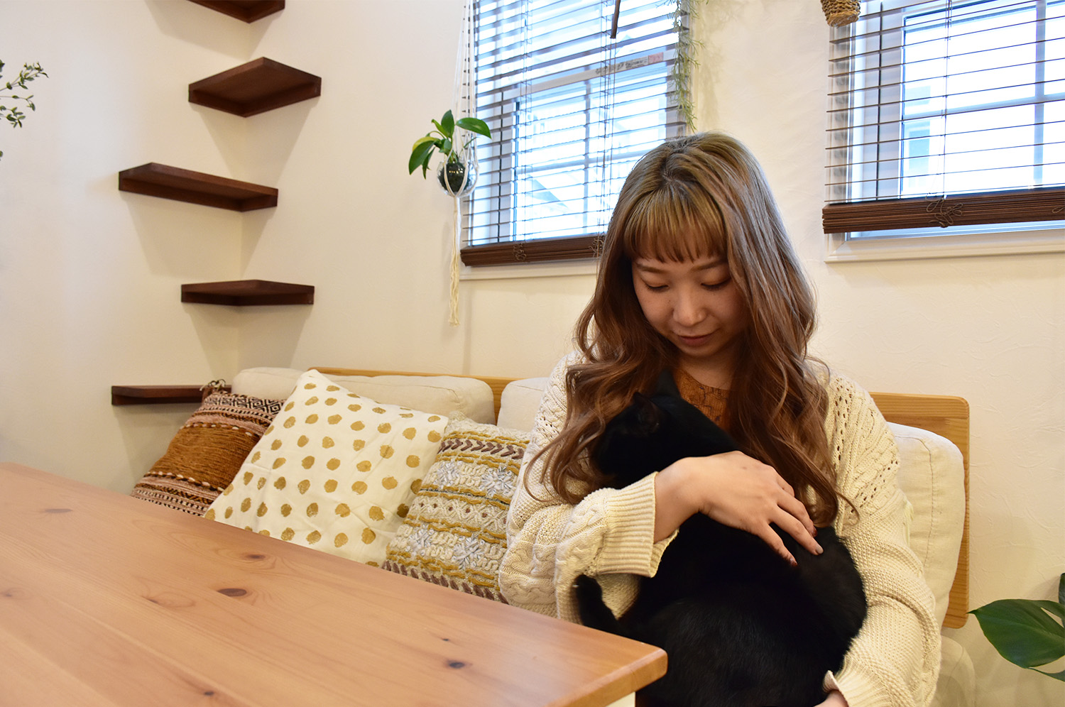 「暖かくて快適で、好きな雰囲気に囲まれる家です」