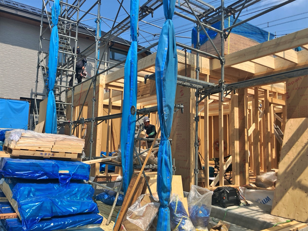 八王子市 S様邸 -1F建方-
